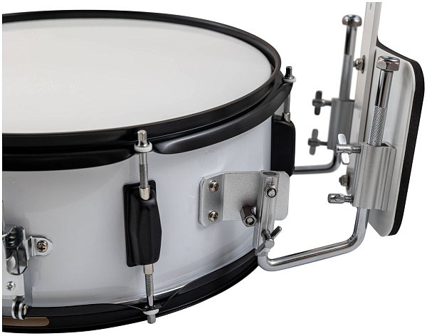 DRUM TALK MDSC-1455WH с корсетом - Барабан маршевый снэйр с держателем