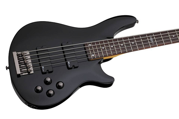 Бас-гитара SCHECTER [C-5 BASS SGR BY SCHECTER  BLK] бас-гитара 5-струнная, с чехлом, корпус: липа, гриф: клён, накладка палисандр, 24 лада, цвет Gloss Black (BLK)