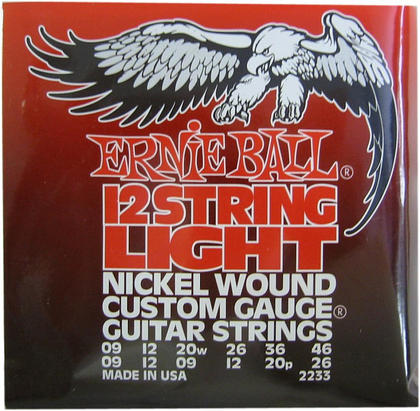 Ernie Ball 2233 Струны для 12струнной электрогитары