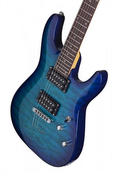 Электрогитара SCHECTER [C-6 PLUS OBB] электрогитара 6-струнная, корпус: липа, топ: стеганый клен, гриф клен, накладка палисандр, 24 лада, цвет: Ocean Blue Burst (OBB)