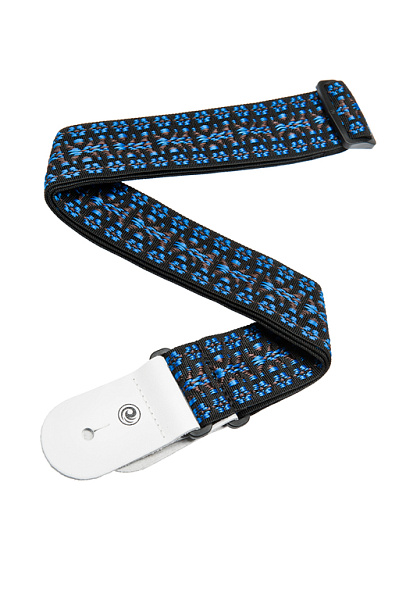 Planet Waves 50G05 Woven - Ремень для гитары текстильный, без наплечника, рисунок "Hootenanny Blue"