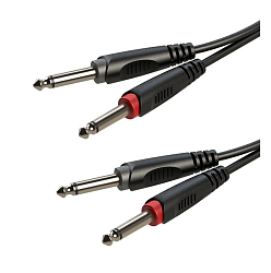 ROXTONE RACC100/3 - Аудиокабель, (2 x 6,3 mono Jack - 2 x 6,3 mono Jack), AC010, 3m