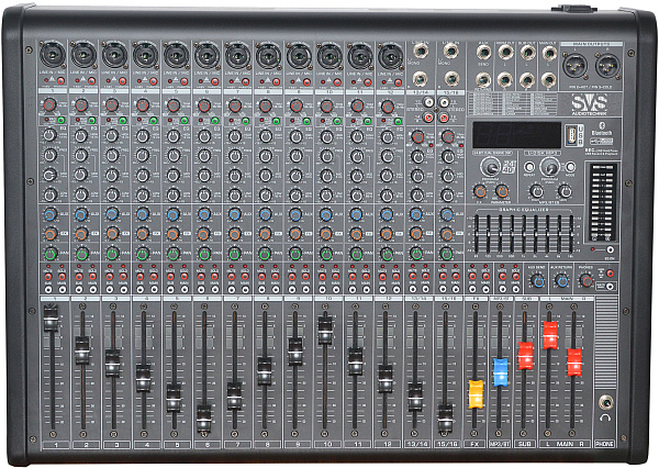 SVS Audiotechnik AM-16 - Микшерный пульт аналоговый, 16-канальный,24 DSP эффекта, USB интерфейс