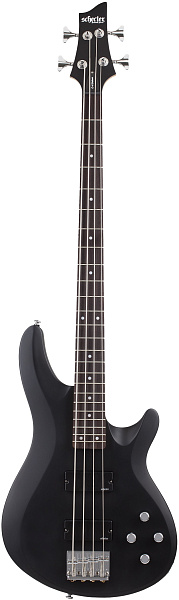 Бас-гитара SCHECTER [C-4 DELUXE SBK]  4-струнная, корпус: липа, гриф: клен, накладка: палисандр, 24 лада, цвет: Satin Black (SBK)