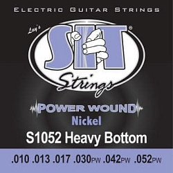 SIT S1052,Powerwound Nickel Heavy Bottom,10-52 Струны для электрогитары