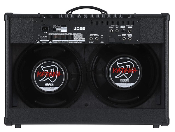 Гитарный комбоусилитель BOSS [KTN-212 Gen3] серии Katana, 100 Вт, динамики 2x12", встроенный процессор эффектов (6 типов усилителя, 5 секций эффектов), вес 19,8 кг