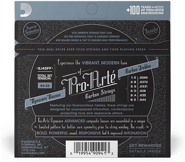 D'ADDARIO EJ45 FF - Струны для классической гитары