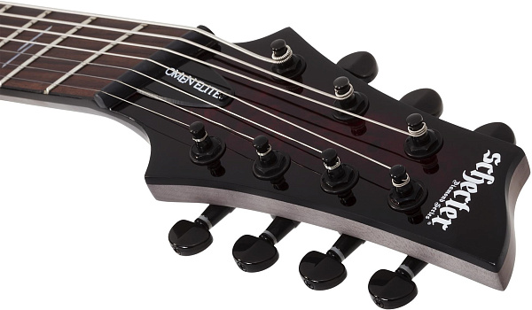 Электрогитара SCHECTER [OMEN ELITE-7 MS  BCHB] электрогитара 7-струнная, мультимензур, корпус: красное дерево, топ: кап, гриф: клен, накладка: палисандр, 24 лада, цвет: Black Cherry Burst (BCHB)
