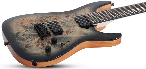 Электрогитара SCHECTER [C-7 PRO CB] электрогитара 7-струннаякорпус: красное дерево, топ: кап, гриф: клен 3 куска, накладка: венге, 24 лада, цвет: Charcoal Burst (CB)
