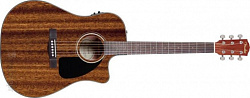 FENDER CD-60CE ALL MAHOGANY DREADNOUGHT NATURAL Электроакустическая гитара, цвет натуральный.
