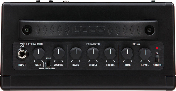 Мини-комбоусилитель BOSS [KTN-MINI] Katana Mini для электрогитары, 10 Вт, динамик 4", 3 канала усилителя, более 10 эффектов,  работа от аккумулятора