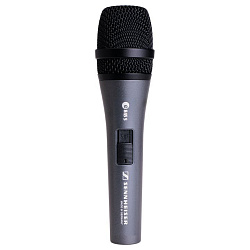 Sennheiser E 845-S - Динамический вокальный микрофон с выключателем, 40 - 16000 Гц, 200 Ом.