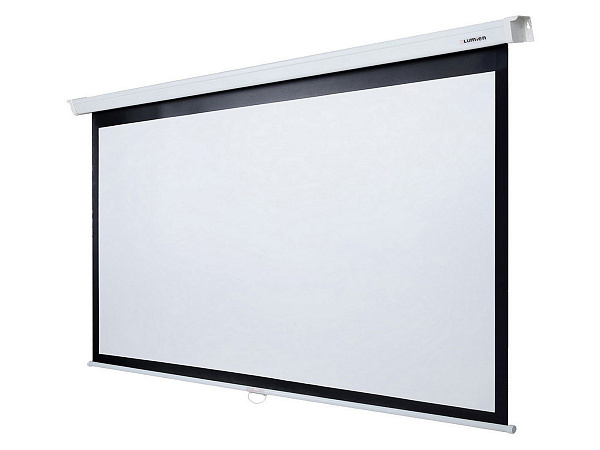 [LMP-100115] Настенный экран Lumien [Master Picture] 184х220 см (раб.область 119х212 см) (96") Matte White FiberGlass (белый корпус) черн. кайма по периметру, возможность потолочн./настенного крепления, доп. черн. кайма сверху 61 см 16:9