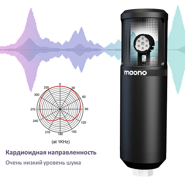 Maono AU-PM420 - USB-микрофон, конденсаторный кардиоидный