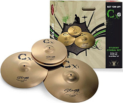 STAGG CXG SET набор тарелок хай-хэт 13", крэш 16", райд 18"