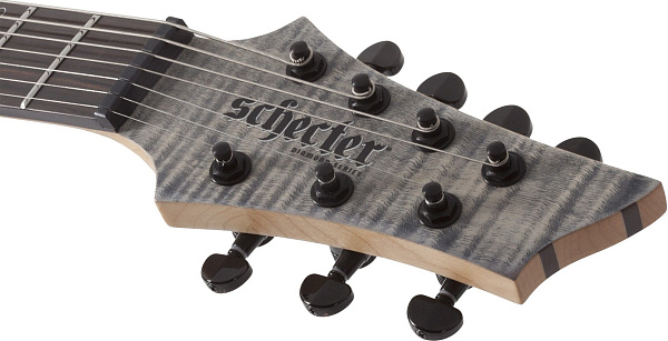 Электрогитара SCHECTER [SUNSET-7 EXTREME GRG] электрогитара 7-струнная, корпус: ньятон, топ: огненный клен, гриф: клен, накладка: черное дерево, 24 лада, цвет: Grey Ghost (GRG)
