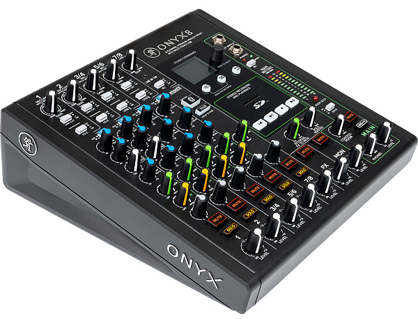 MACKIE ONYX8 - 8-канальный микшер с поканальной записью, процессором эффектов и USB