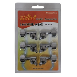 Alice AS-016P Комплект одиночных колков "гровер" вертикальной установки (для акустической гитары).