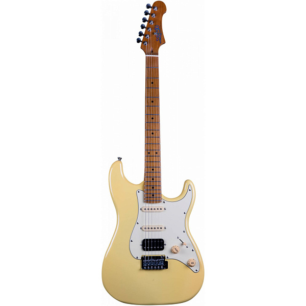 JET JS-400 VYW - Электрогитара Stratocaster, цвет Vintage Yellow (жёлтый)