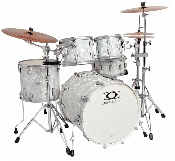 DRUMCRAFT Series 7 Progressive Maple Liguid Chrome/Satin Chrome HW барабанная...