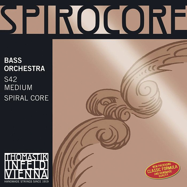 Thomastik S42 Spirocore Комплект струн для контрабаса размером 4/4, оркестровые.