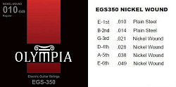 OLYMPIA EGS 350 Струны для электрогитары  (10-49) Nickel Wound.