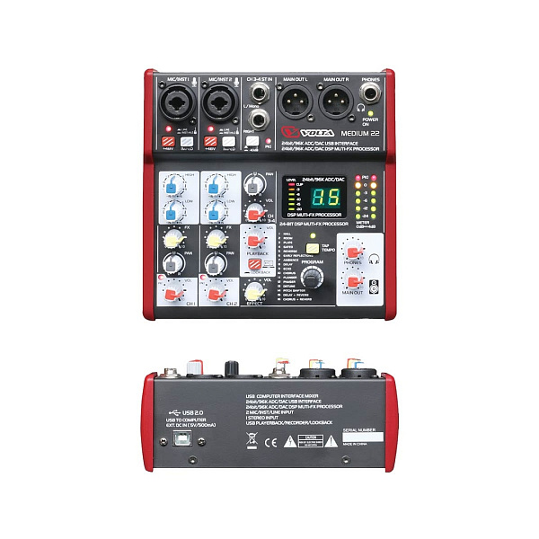 VOLTA MEDIUM-22 - Компактный микшерный пульт