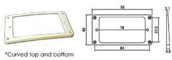 Hosco H-MRA-FB - Рамка для нэкового хамбакера