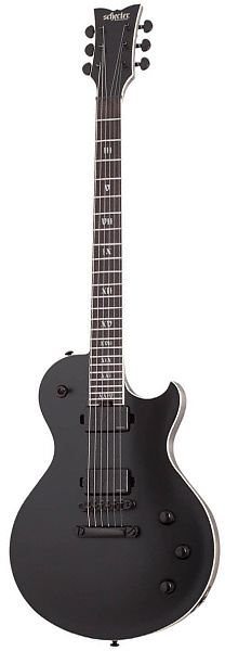 Электрогитара SCHECTER [SOLO-II SLS ELITE EVIL TWIN SBK] электрогитара 6-струнная, корпус: болотный ясень, топ: огненный клен, гриф: клён/орех/падук, накладка: черное дерево, 24 лада, цвет: Satin Black (SBK)