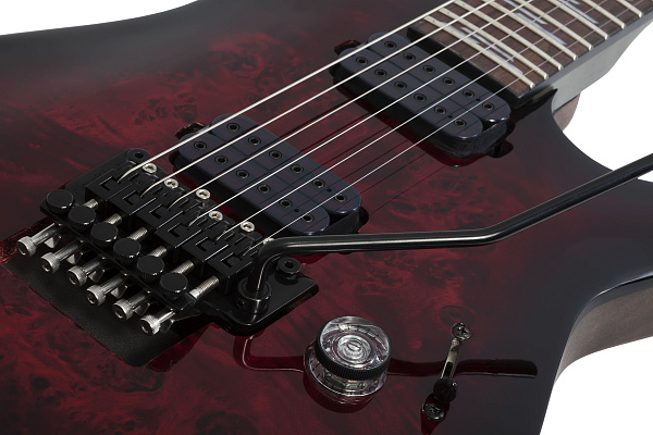 Электрогитара SCHECTER [OMEN ELITE-6 FR BCHB] электрогитара 6-струнная, корпус: красное дерево, топ: кап, гриф: клен, накладка: палисандр, 24 лада, FloydRose, цвет: Black Cherry Burst (BCHB)