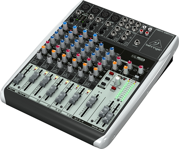 Behringer Q1204USB - Микшерный пульт, 12 каналов, 3-х полосный эквалайзер, USB