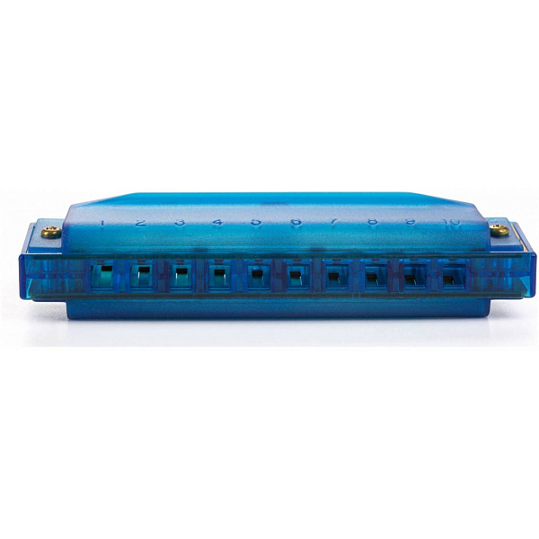 HOHNER Translucent Blue (M1110B) - губная гармоника детская, тональность C, цвет прозрачный синий
