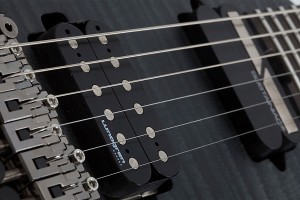 Электрогитара SCHECTER [BANSHEE MACH-6 FR-S FOB] электрогитара 6-струнная, корпус: болотный ясень,топ: огненный клен, гриф: обожженый клен, накладка: чёрное дерево, 24 лада, FloydRose, цвет: Fallout Burst (FOB)