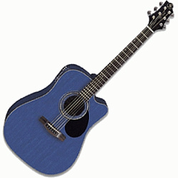 Greg Bennett D4CE/TBL Электроакустическая гитара, цвет голубой.