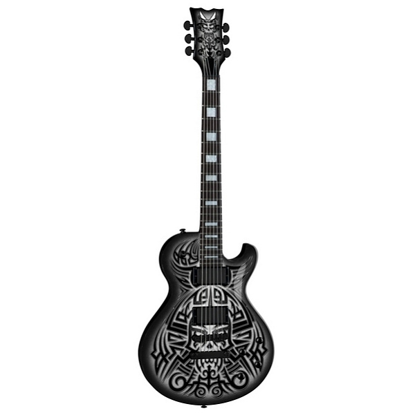 Dean TB GRAPHYTE Электрогитара типа "Les Paul", цвет черный с графическим рисунком.