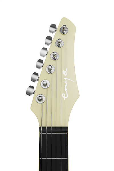 Enya NOVA GO SONIC NEW White Inspire - Электрогитара Superstrat со встр. эффектами с чехлом, белая