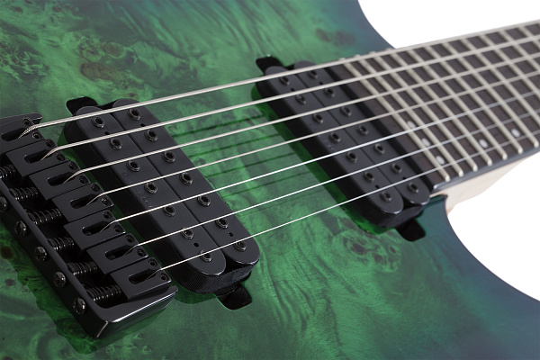 Электрогитара SCHECTER [C-7 PRO AQB] электрогитара 7-струнная, корпус: красное дерево, топ: кап, гриф: клен 3 куска, накладка: венге, 24 лада, цвет: Aqua Burst (AQB)