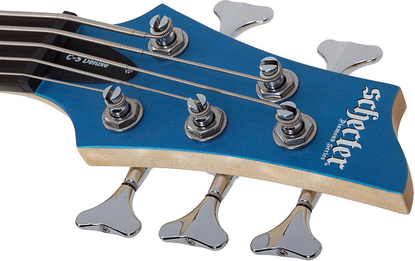 Бас-гитара SCHECTER [C-5 DELUXE SMLB]  5-струнная, корпус: липа, гриф: клен, накладка: палисандр, 24 лада, цвет: Satin Metallic Light Blue (SMLB)