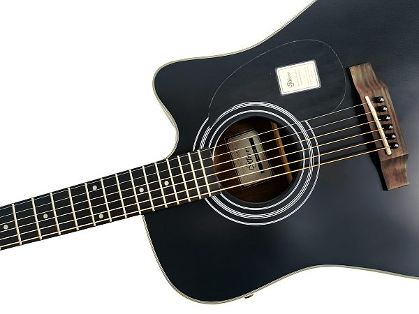 Klever KD-700S BK+EQ Гитара трансакустическая цельнодечная