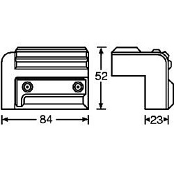 AdamHall 4009 - Угол для колонок 3.5 х 10 мм