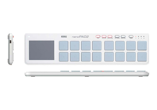 KORG NANOPAD2-WH портативный USB-MIDI-контроллер