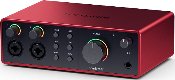 FOCUSRITE Scarlett 4i4 4th Gen аудиоинтерфейс USB, 4 входа/4 выхода