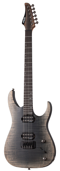 Электрогитара SCHECTER [BANSHEE MACH-6 FOB] электрогитара 6-струнная, корпус: болотный ясень,топ: огненный клен, гриф: обожженый клен, накладка: чёрное дерево, 24 лада, цвет: Fallout Burst (FOB)