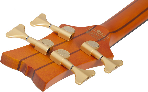 Бас-гитара безладовая  SCHECTER [STILETTO STUDIO-4 FL HSN] бас-гитара 4-струнная безладовая, корпус: красное дерево, топ: бубинга, гриф: клен/многослойный орех, накладка: палисандр, цвет: Honey Satin (HSN)