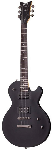 Электрогитара SCHECTER [SOLO-II SGR BY SCHECTER MSBK] электрогитара 6-струнная, с чехлом, корпус: липа, гриф: клен, накладка: палисандр, 22 лада, цвет Midnight Satin Black (MSBK)