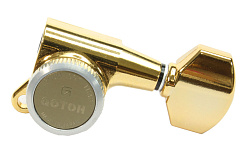 GOTOH SG381MG-T-04G колки локовые с традиционным замком, 3+3 (колокольчик), позолота