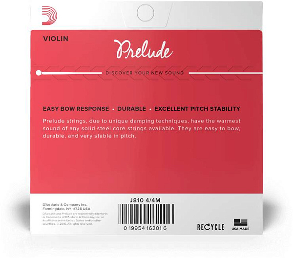 D'ADDARIO J812 4/4 M - Струна одиночная для скрипки