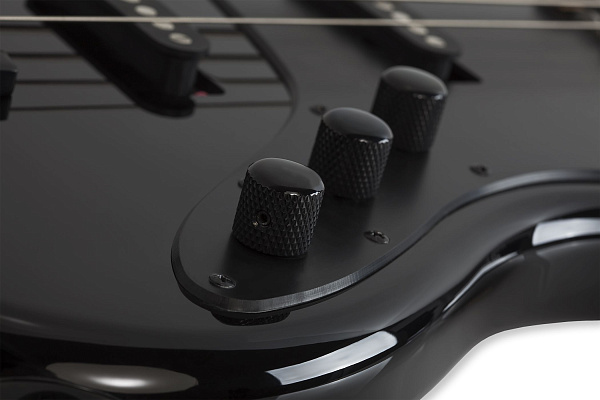 Бас-гитара SCHECTER [J-4 ROSEWOOD FB G.BLK ] бас-гитара 4-струнная, корпус: ольха, гриф: клен, накладка палисандр, на болтах, 21 лад, цвет: Gloss Black (G.BLK)