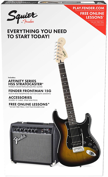 SQUIER Affinity Series™ Stratocaster® HSS Pack, Laurel Fingerboard, Candy...