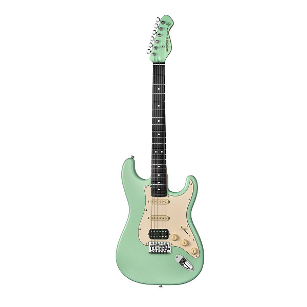 Mooer MSC10 Pro Surf Green - Электрогитара Stratocaster с чехлом, цвет зелёный